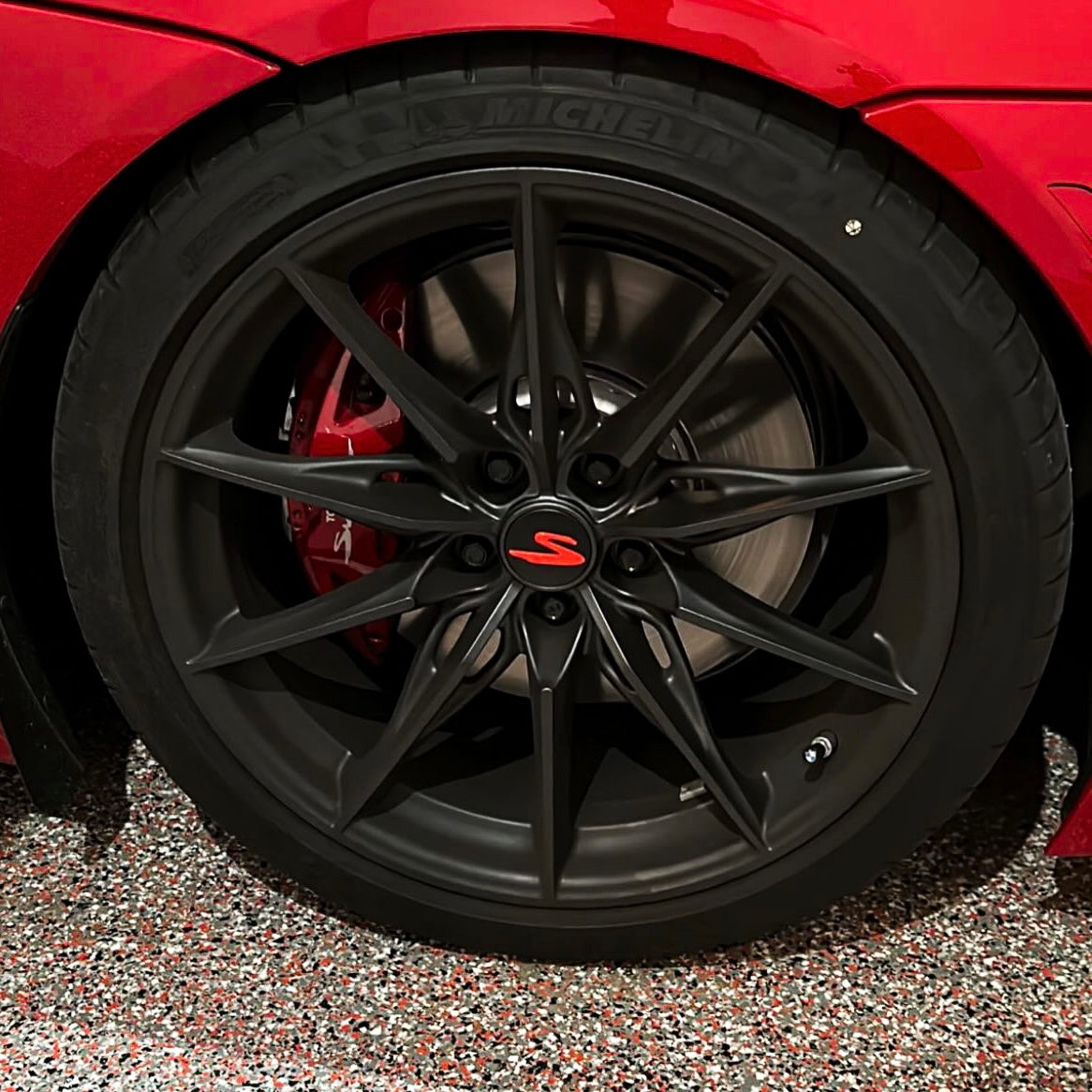 Toyota GR Supra Wheel Center Caps  Edit alt text