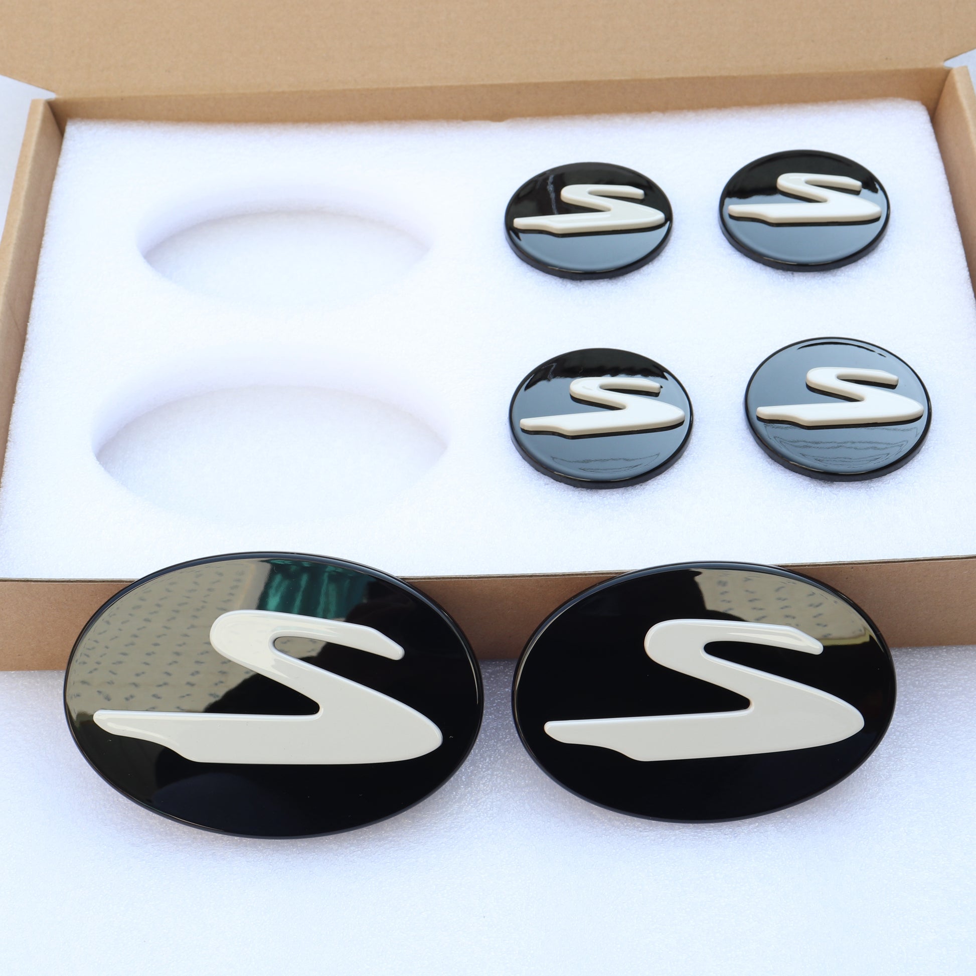 GR Supra Badges + Wheel Center Caps Set